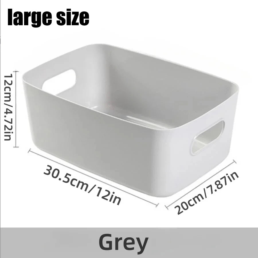 Storage Box Desktop Cosmetics Storage Miscellaneous Items Sorting Box Storage Basket Plastic Snacks Household Kitchen Storage