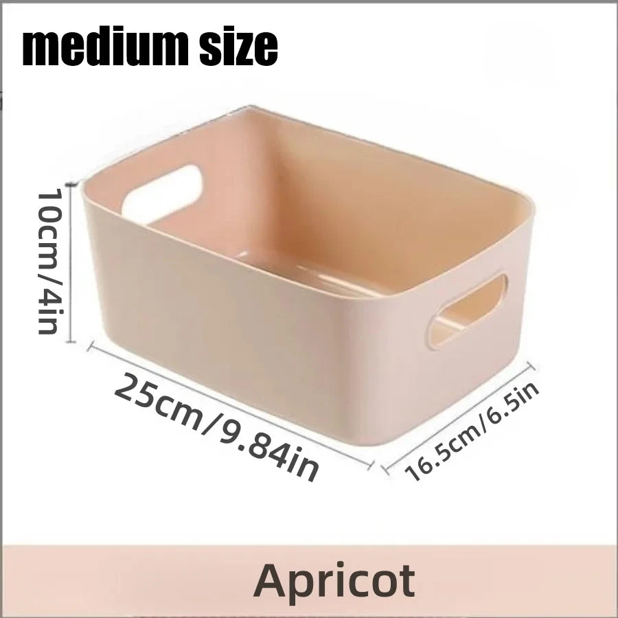 Storage Box Desktop Cosmetics Storage Miscellaneous Items Sorting Box Storage Basket Plastic Snacks Household Kitchen Storage