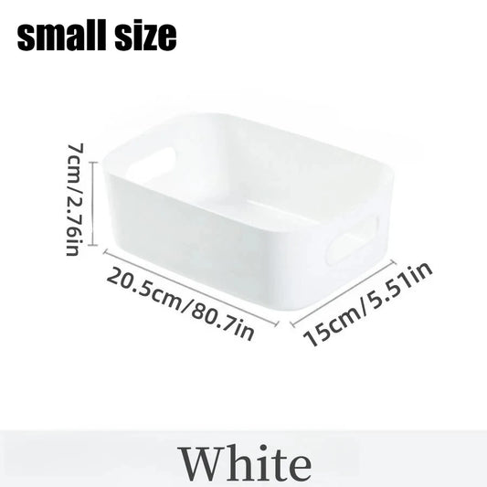 Storage Box Desktop Cosmetics Storage Miscellaneous Items Sorting Box Storage Basket Plastic Snacks Household Kitchen Storage