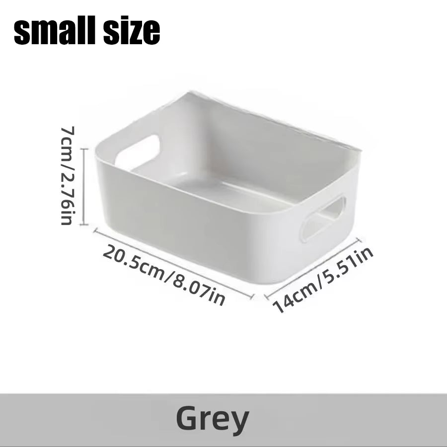 Storage Box Desktop Cosmetics Storage Miscellaneous Items Sorting Box Storage Basket Plastic Snacks Household Kitchen Storage