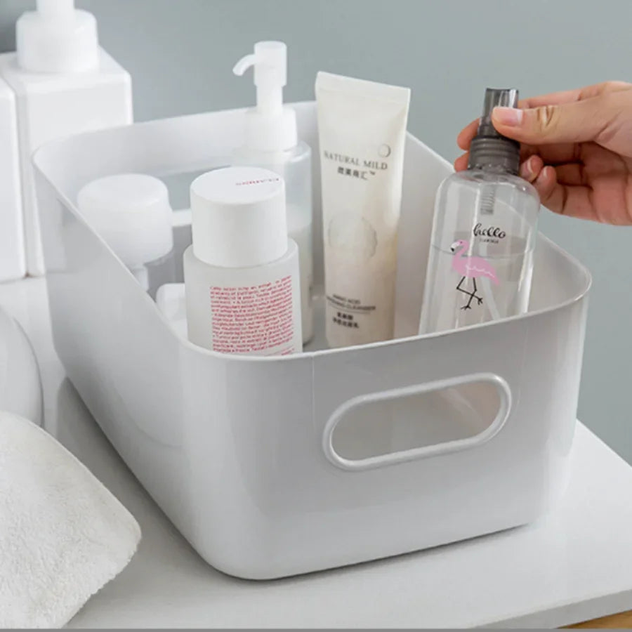 Storage Box Desktop Cosmetics Storage Miscellaneous Items Sorting Box Storage Basket Plastic Snacks Household Kitchen Storage