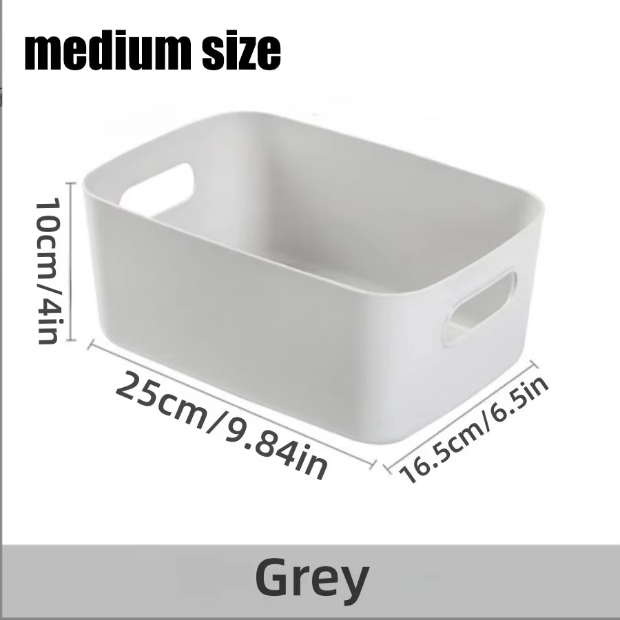 Storage Box Desktop Cosmetics Storage Miscellaneous Items Sorting Box Storage Basket Plastic Snacks Household Kitchen Storage
