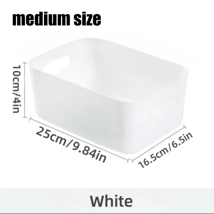 Storage Box Desktop Cosmetics Storage Miscellaneous Items Sorting Box Storage Basket Plastic Snacks Household Kitchen Storage