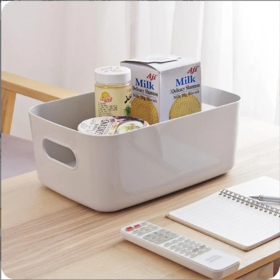 Storage Box Desktop Cosmetics Storage Miscellaneous Items Sorting Box Storage Basket Plastic Snacks Household Kitchen Storage