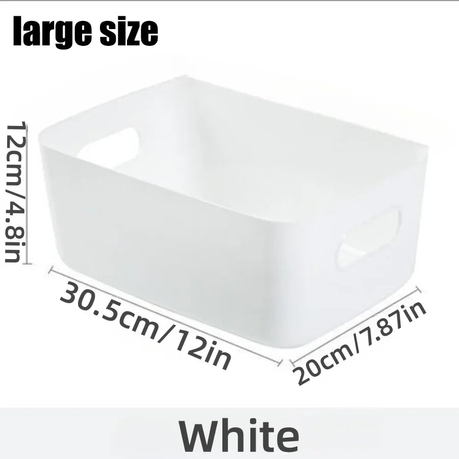 Storage Box Desktop Cosmetics Storage Miscellaneous Items Sorting Box Storage Basket Plastic Snacks Household Kitchen Storage