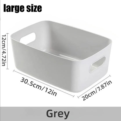 Storage Box Desktop Cosmetics Storage Miscellaneous Items Sorting Box Storage Basket Plastic Snacks Household Kitchen Storage