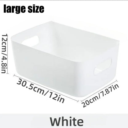 Storage Box Desktop Cosmetics Storage Miscellaneous Items Sorting Box Storage Basket Plastic Snacks Household Kitchen Storage